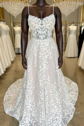 Mermaid Lace/Tulle  A-Line Wedding Dress With Open Back